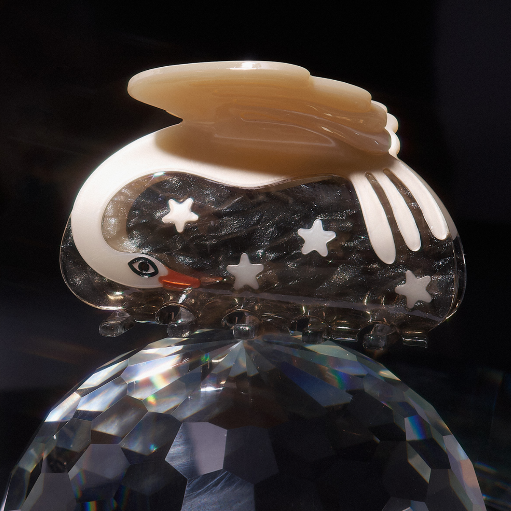 CYGNUS SWAN + STARS HAIR CLAW