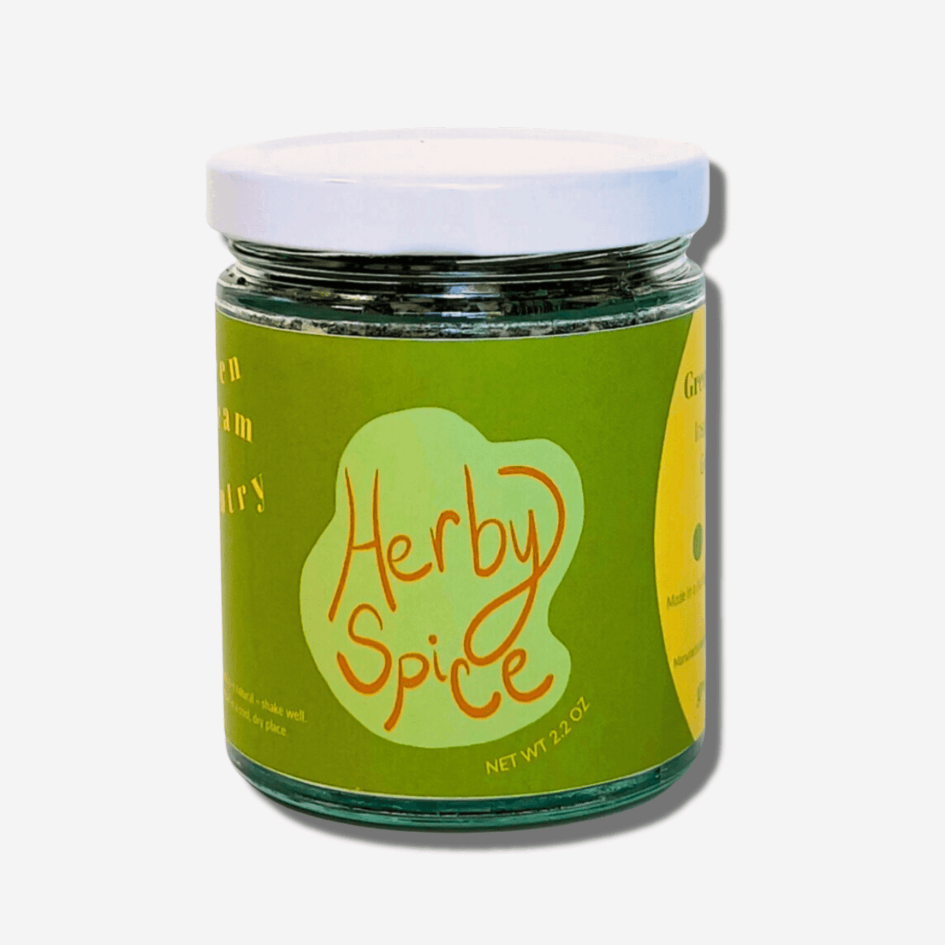 Herby Spice jar by Green Dream Pantry, a blend of herbs and spices for flavorful cooking.