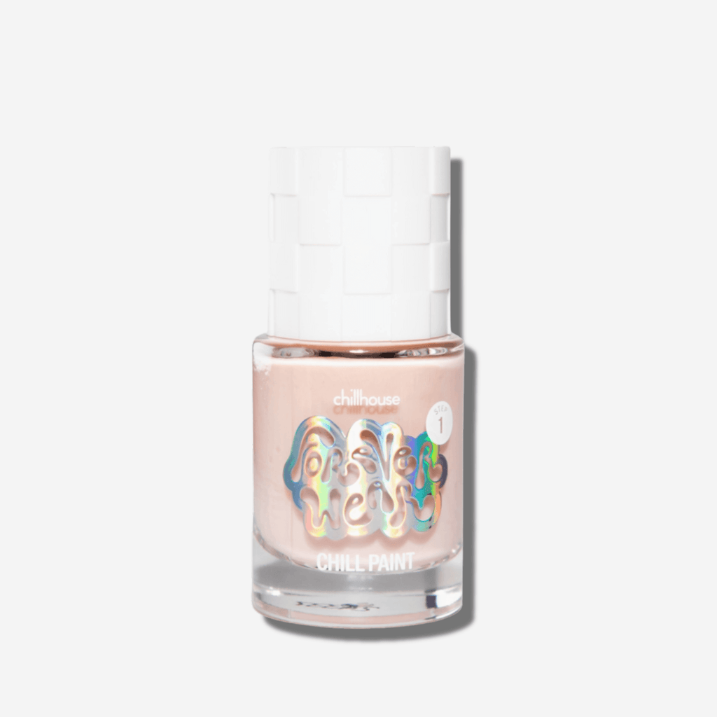 Forever Wear Chill Paint in Rose Milk, a pinky nude nail polish for a flawless mani.
