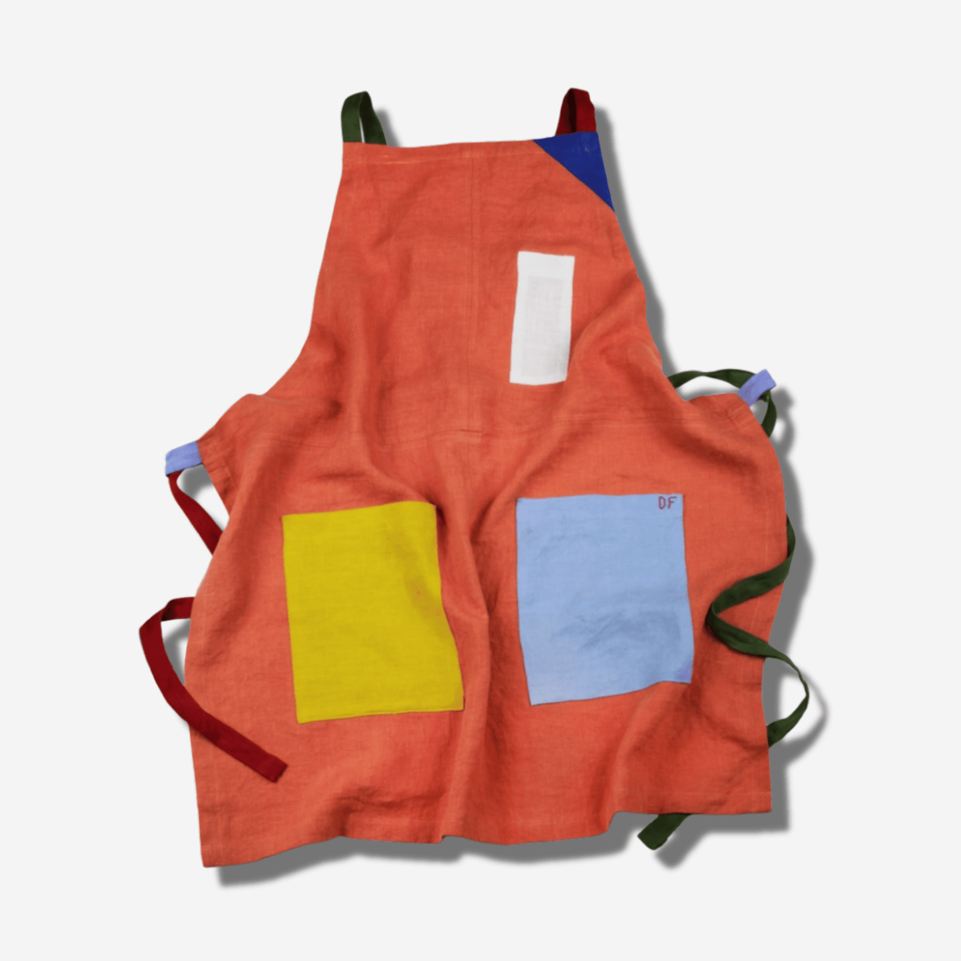 LINEN APRON - ORANGE