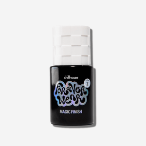 Forever Wear Magic Finish Top Coat by Chillhouse for long-lasting shine and protection.