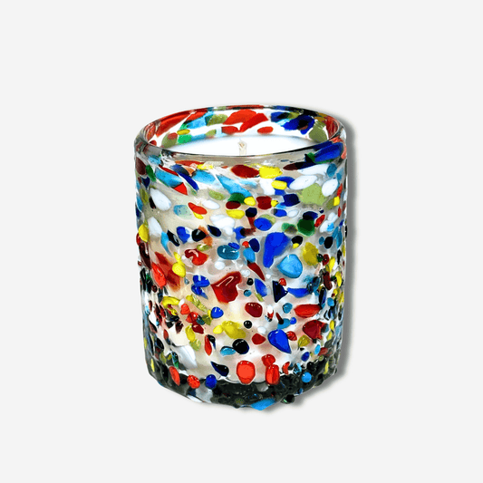 PALO SANTO BUBBLE GLASS CANDLE
