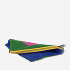 CIRCLE LINEN ZIPPER POUCH