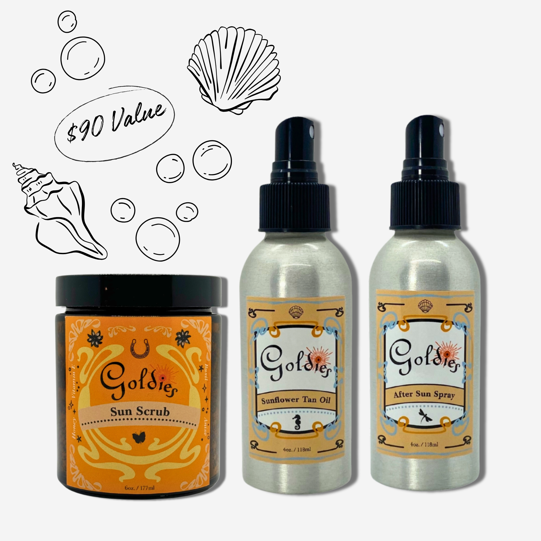 GOLDIE’S BEACH GLOW SET