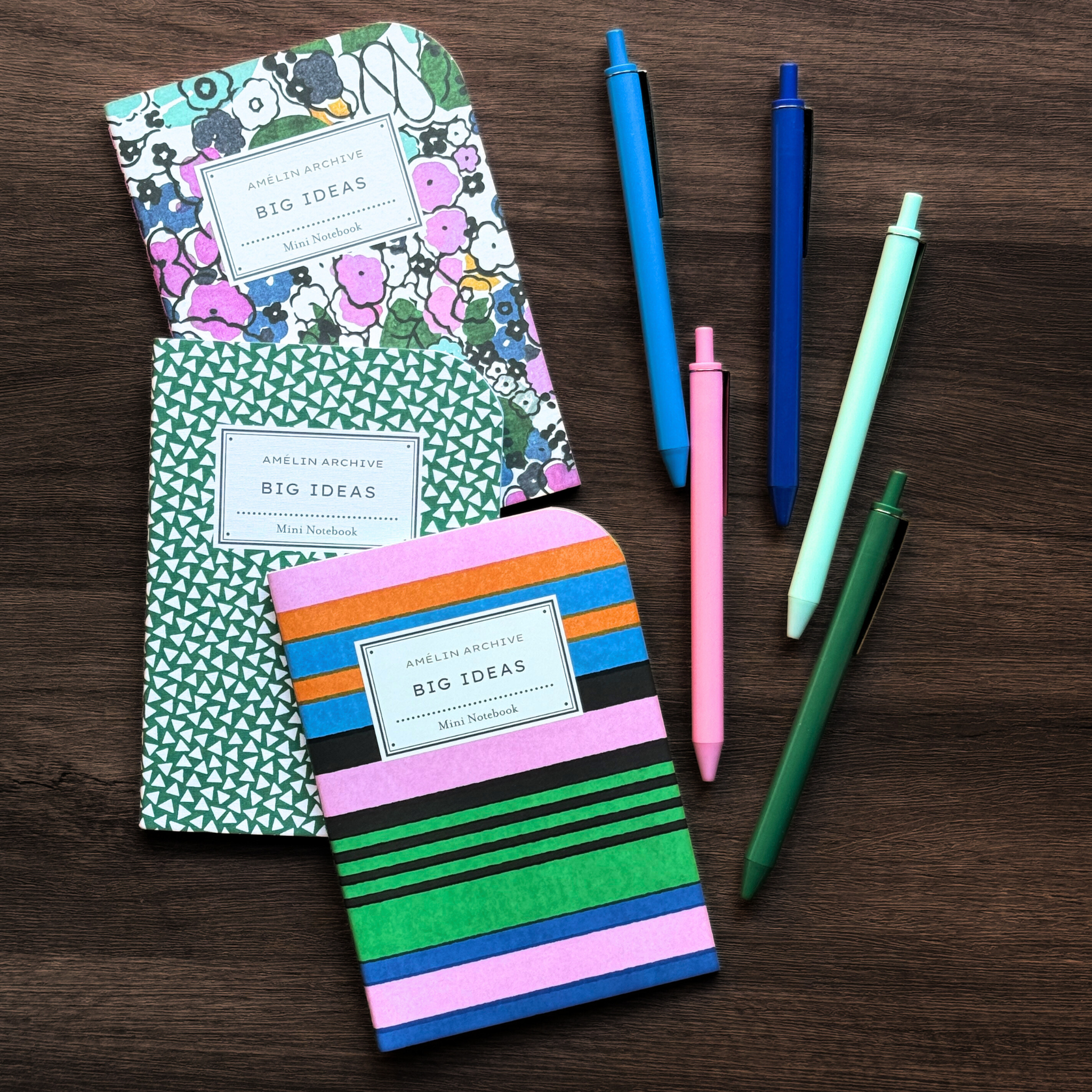 BIG IDEAS NOTEBOOK, SET OF 3 -  BAYADERE/FLORALE/TATE