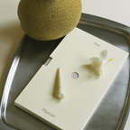 Stylish Day Planner on a tray featuring a melon, seashell, and flower for thoughtful daily reflection.