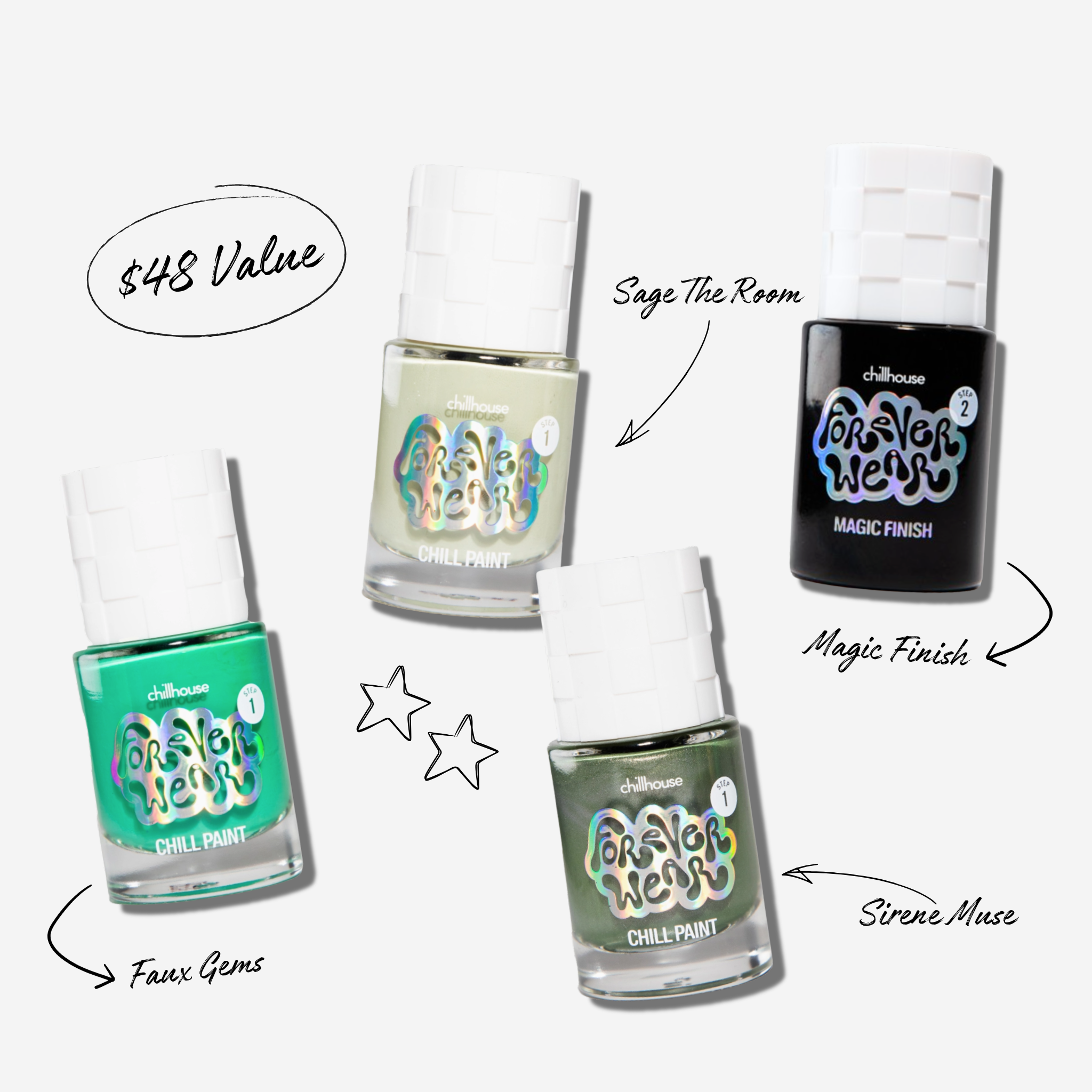 FOREVER WEAR TRIO - GREEN SCENE