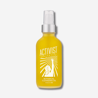 ACTIVIST Collective Botanical Cleansing Oil in a 120ml spray bottle, perfect for removing makeup and impurities.