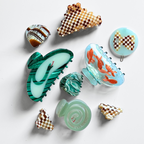 PYRAMID HAIR CLAW - IVORY