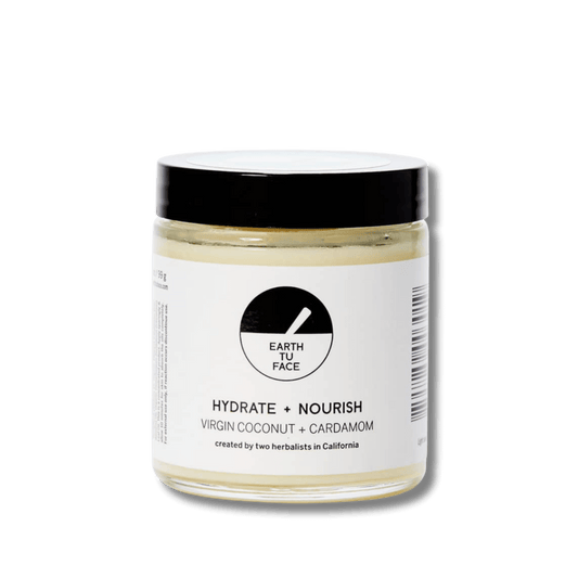 Ultra-rich body butter with virgin coconut and cardamom for deep hydration and skin nourishment.