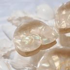 Siren Mini Hair Claw in shell shape with shimmering design, perfect for adding mermaid magic to any hairstyle.