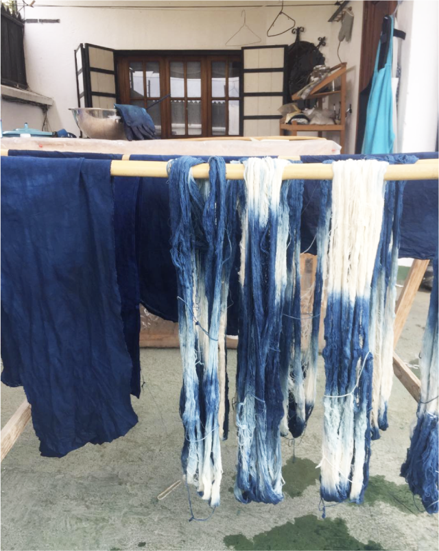 Indigo Shibori Kitchen Towel