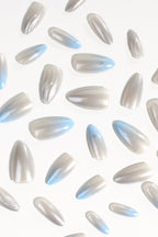 Silver Tide Soft & Durable Press-On Nails