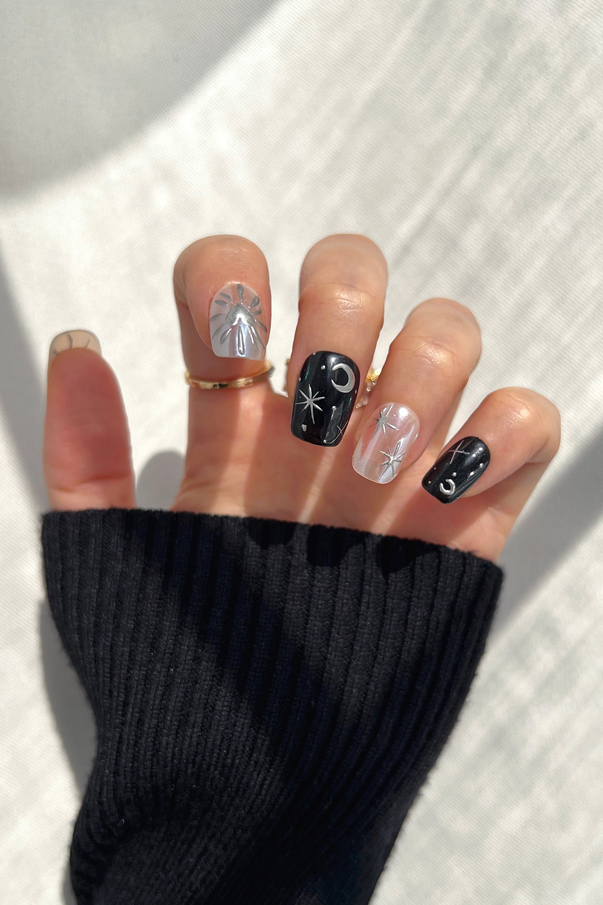 Monochrome Eclipse Pro Handmade Gel Nails