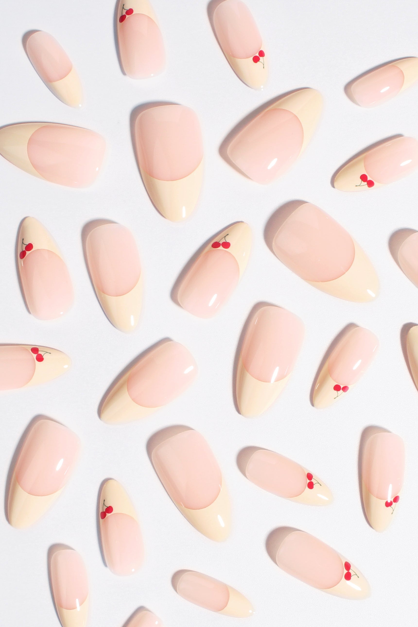 Cherry Charm Soft & Durable Press-On Nails
