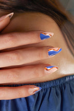 Cobalt Safari Soft & Durable Press-On Nails