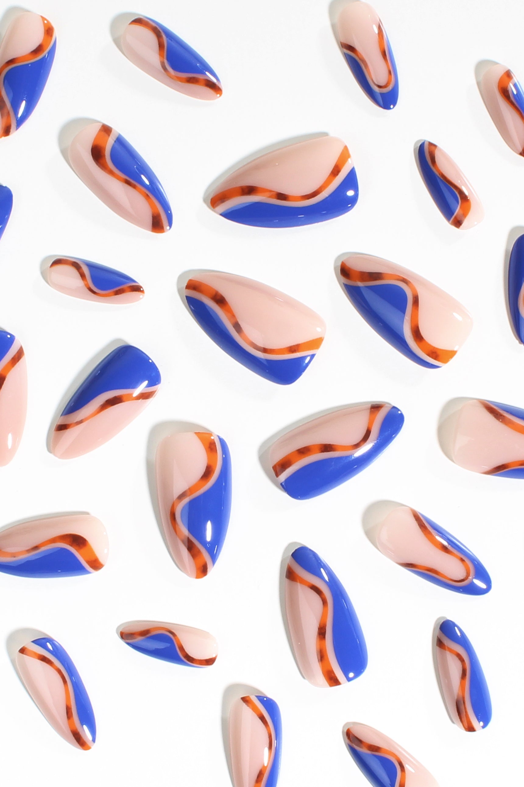 Cobalt Safari Soft & Durable Press-On Nails