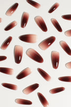 Berry Cocoa Drip Soft & Durable Press-On Nails