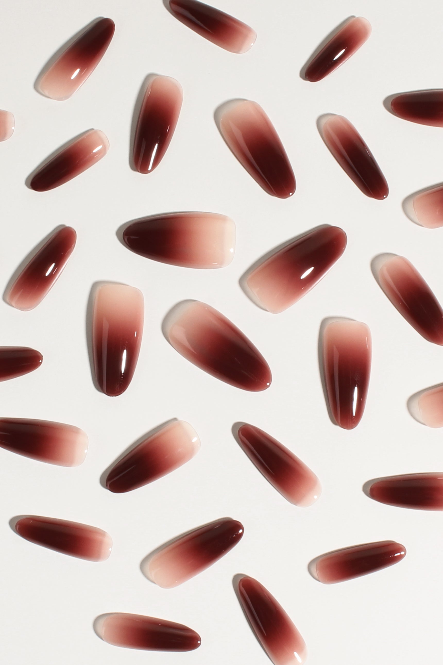 Berry Cocoa Drip Soft & Durable Press-On Nails