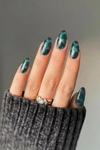 Emerald Amber Soft & Durable Press-On Nails